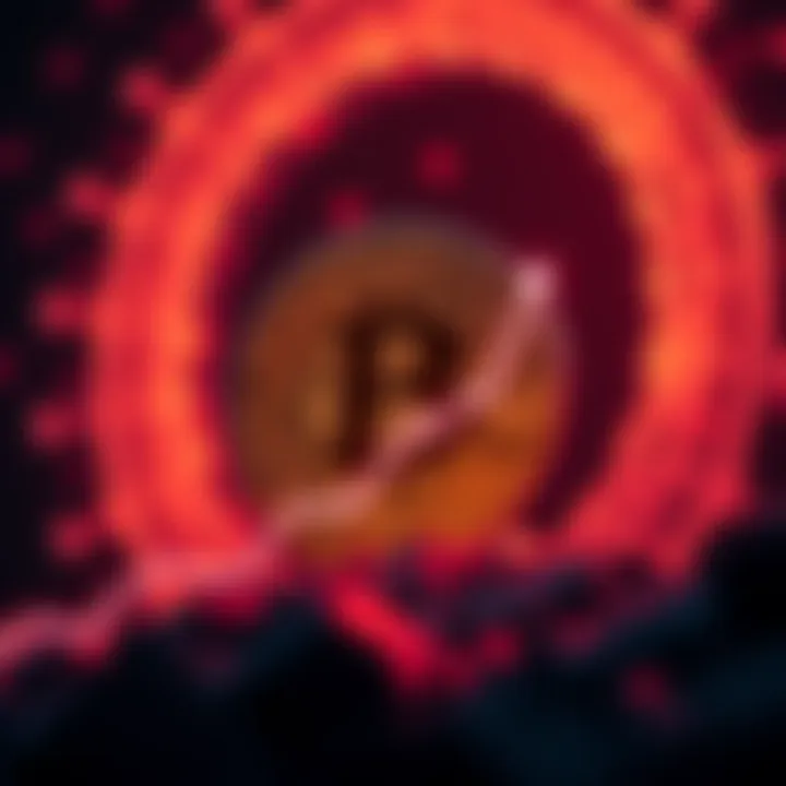A graphic showing the Bitcoin symbol with an upward trend line, representing its potential for future growth.