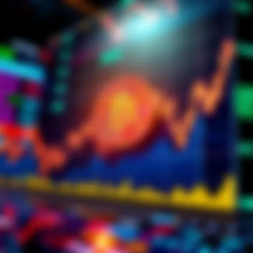 A graph showing Bitcoin prices rising independently from tech stock trends, indicating a potential shift in market dynamics.