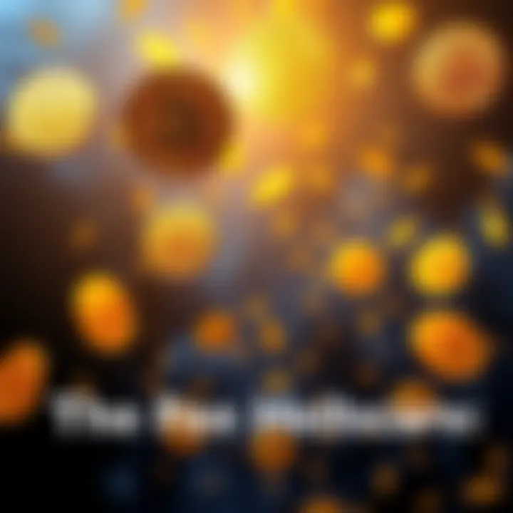 Visual representation of Bitcoin being transferred with high transaction fees shown as dollar signs and arrows