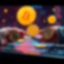 A visual representation of Bitcoin being transferred between different digital wallets, emphasizing secure and non-exchange methods.