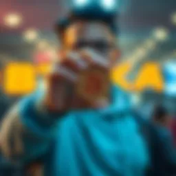 A person holding a small Bitcoin symbol with a hopeful expression, symbolizing potential financial change over 10 years.