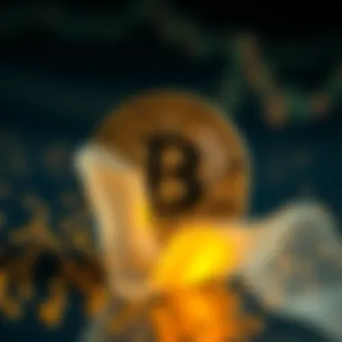 A clear representation of the Bitcoin symbol along with a dollar sign, showing the relationship between cryptocurrency and its value.