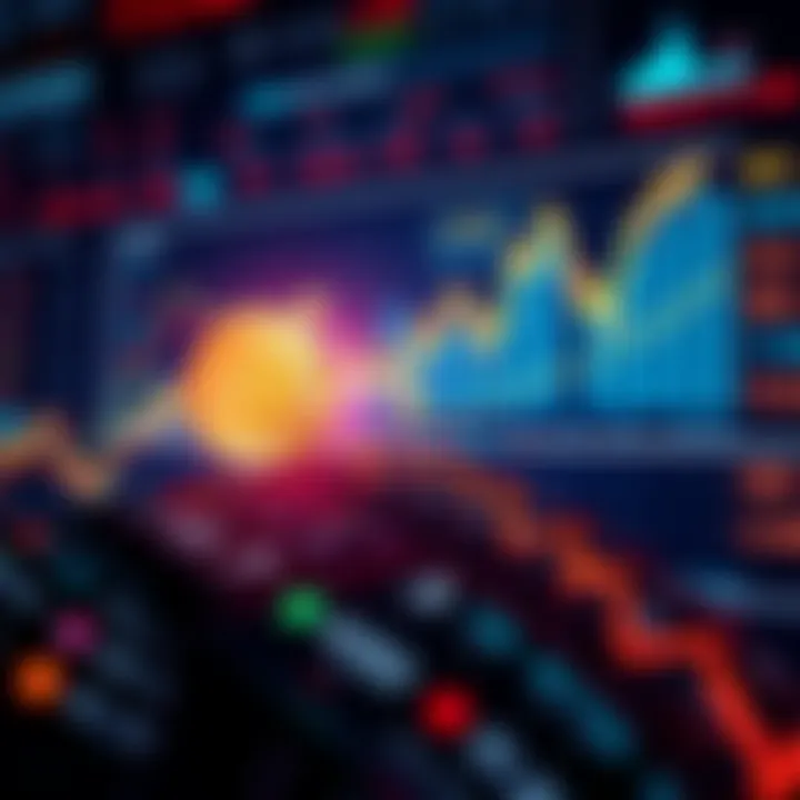 Graph showing Bitcoin's decline and AI stocks' rise, emphasizing Bitcoin's fall to $67k and AI investments increasing.