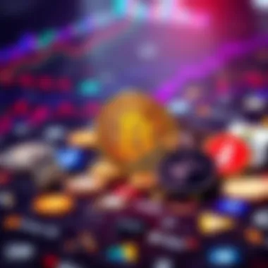 Bitcoin vs Cryptocurrency Investment A graphic showing a Bitcoin symbol and various other cryptocurrency logos side by side, representing investment choices.