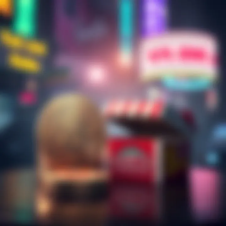 A graphic showing Bitcoin coins with a dollar sign, alongside a pizza box representing Papa John's market cap.