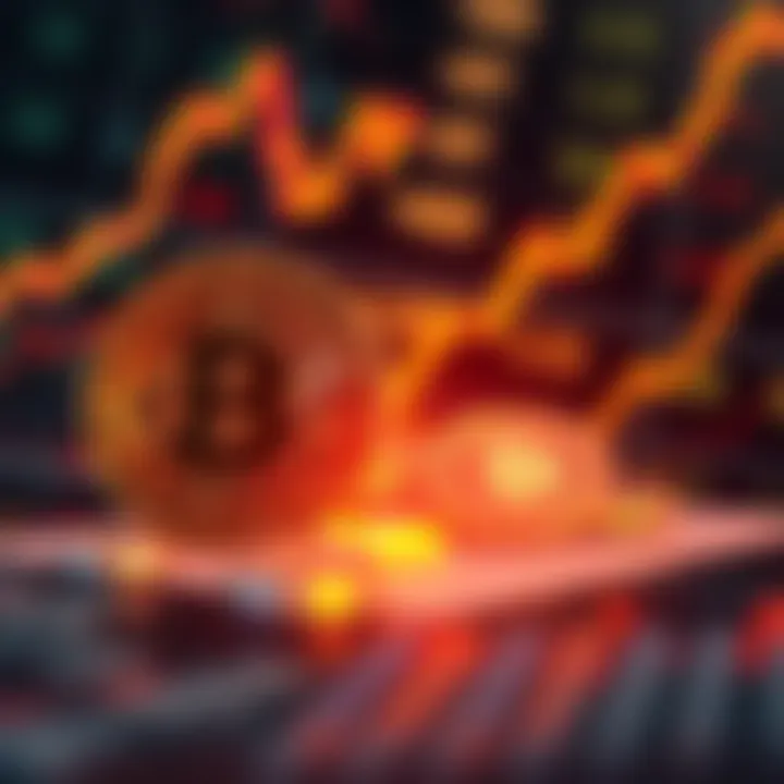 A graphic showing Bitcoin and the S&P 500 side by side, with upward trends and financial symbols in the background.