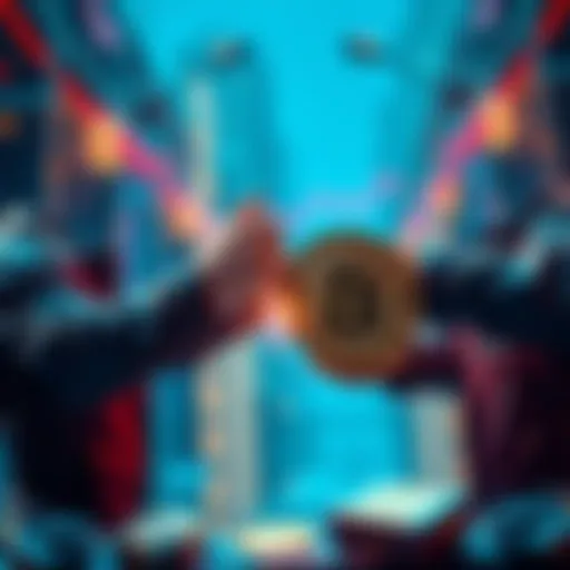 Large Bitcoin holders exchanging Bitcoin for MSTR shares, illustrating a strategic investment move.