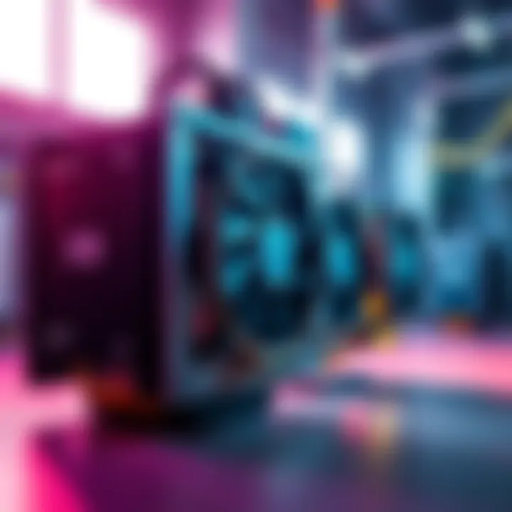 Bitmain Antminer X9 ASIC Bitmain Antminer X9 mining hardware designed for Monero, showcasing its unique structure and components, in a well-lit environment.