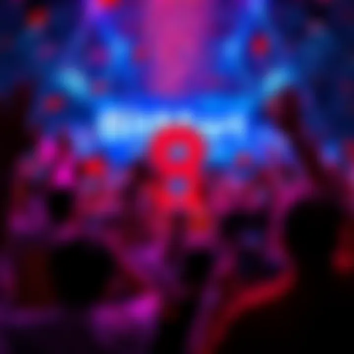 BitMart 8th Anniversary Celebration People celebrating BitMart's 8th anniversary with confetti and a chance to win $300