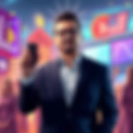 An eye-catching graphic announcing BitMart's new ambassador with crypto-themed elements