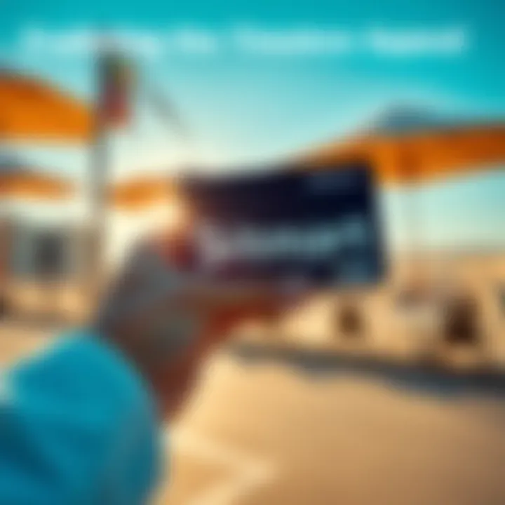 A close-up of a hand holding a BitMart Card with a sunny background