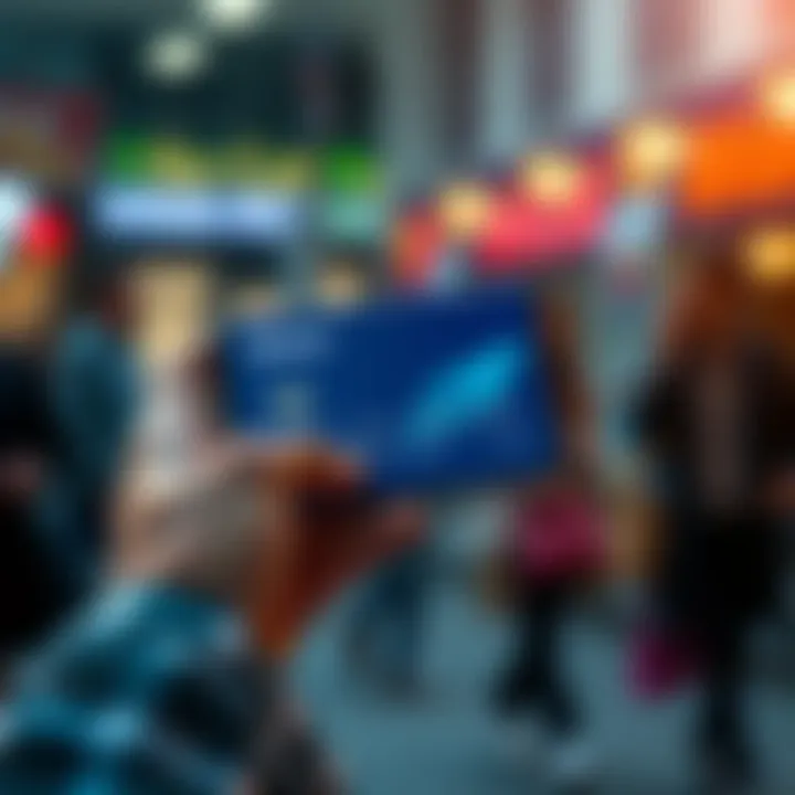 A person holding a Bitmart card with a smartphone displaying stablecoin balances