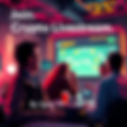 Join BitMart Crypto Livestream People engaging in a crypto livestream with AI graphics and quiz elements, celebrating April Fool's Day.