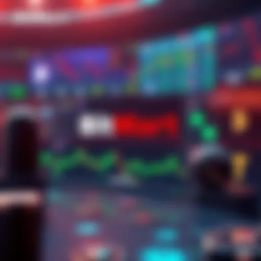 Graphic showing BitMart's Prediction Market with symbols for sports and politics, featuring trading charts and USDT icons.