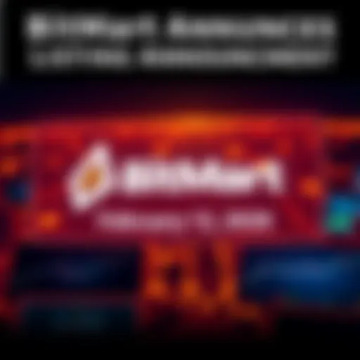 Graphic showing BitMart logo and RAMM listing details with trading pair RAMM/USDT on February 12, 2026.