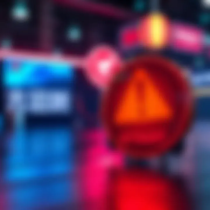 BitMart logo with a warning sign indicating SNS deposit and withdrawal suspension