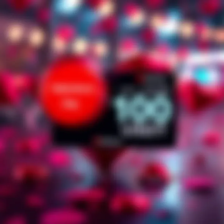 Valentine's Day promotion graphic featuring a heart and BitMart Card with 100 USDT text