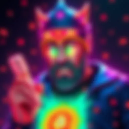 A digital representation of Bitto Jean, an icon in cryptocurrency. The image shows vibrant colors and symbols representing digital currency, with a modern design that appeals to investors.