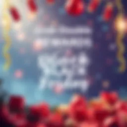 Celebration theme showcasing double rewards and bonuses for Black Friday shopping spree with festive elements