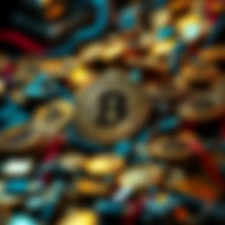 Visual representation of a large Bitcoin stash held by BlackRock, indicating a significant investment in cryptocurrency