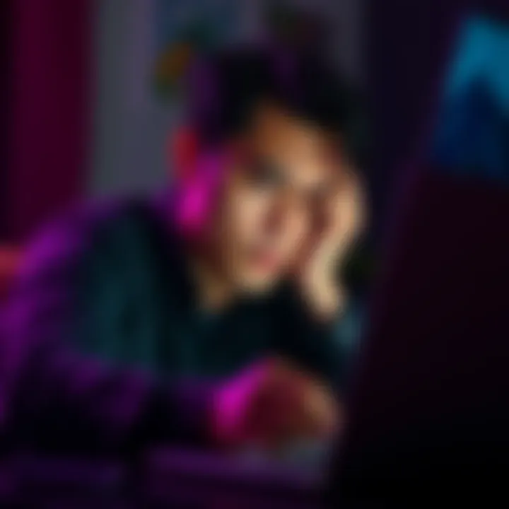 A frustrated person looking at their laptop, showing issues with Blockchain.com withdrawals and password reset.
