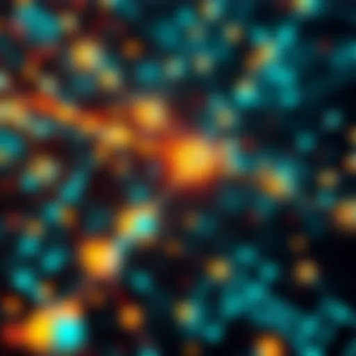 A visual representation of blockchain technology improving efficiency, showcasing interconnected nodes and fast data flow, highlighting Teranode's innovative approach.