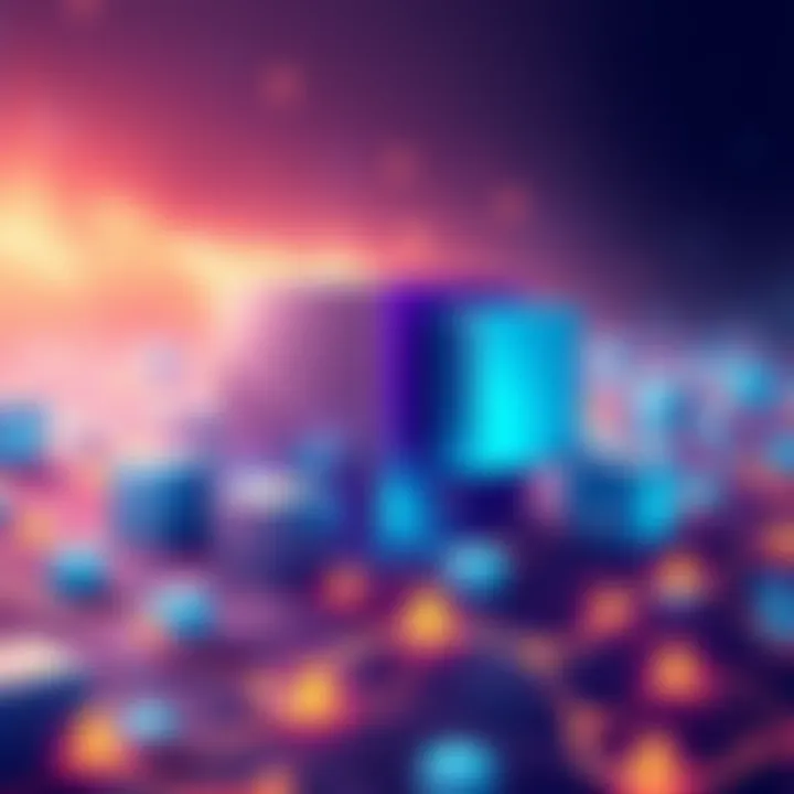 Blockchains with Low Decentralization Illustration showing a few large blocks representing centralized control over smaller blocks, symbolizing fake decentralization in blockchain networks.