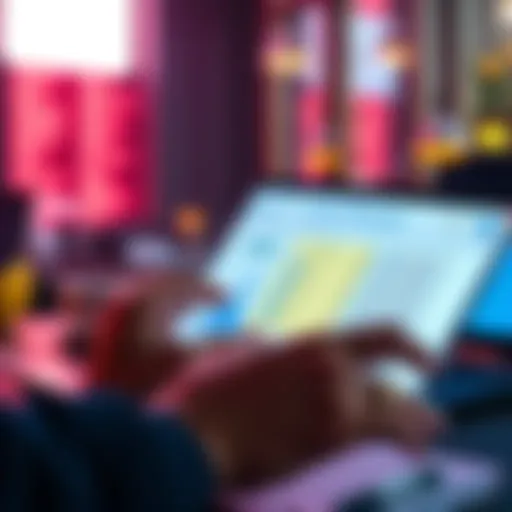 A person manually entering Blockfi transaction details into a CSV template using CoinTracker with trade confirmations in hand