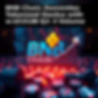 BNB Chain Tokenized Stocks Rise Graphic showing BNB Chain logo with a chart indicating rising tokenized stocks volume, highlighting financial growth