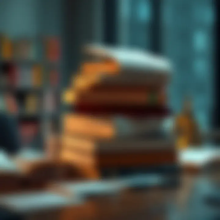 Books and citations A stack of books with highlighted citations and notes on a table, representing the importance of citing sources in discussions.