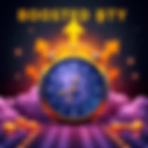 Illustration of a Bitcoin symbol with upward arrows and a clock showing a 3-day countdown, symbolizing a limited-time offer for higher APY.