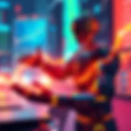 A digital trading bot converting a small amount into a large profit on the Solana blockchain, visually depicting rapid financial growth.