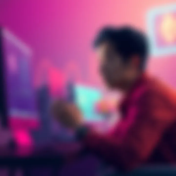 A concerned person looking at a computer screen, worried about an Ethereum transaction error while holding a bracelet.