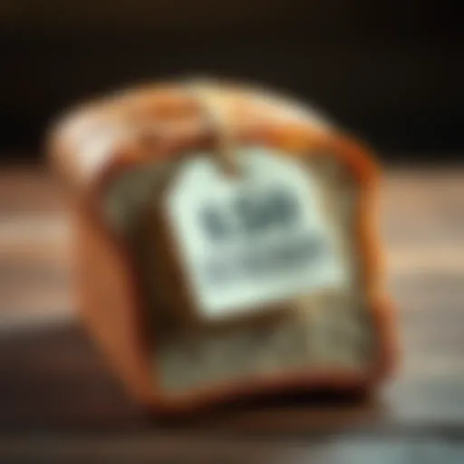 A loaf of bread with a price tag showing $50, symbolizing the economic struggles during the Great Depression.