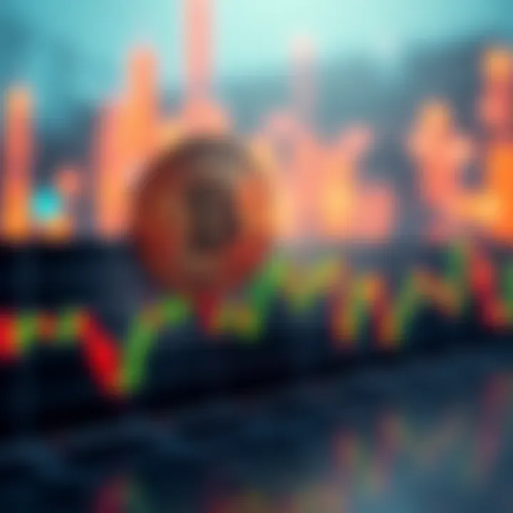 Bricks coin showing a sharp increase in price on a graph, with a visual of a digital currency symbol.
