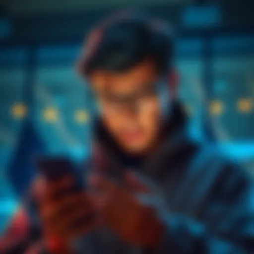 Person frustrated while checking funds on phone, trying to cash out from Exodus to Coinbase