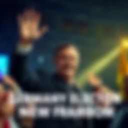 Bruehl smiling and waving to supporters after winning the presidential election in Germany.