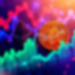 Bitcoin and Ethereum logos with an upward trend graph in the background, indicating market strength during consolidation.