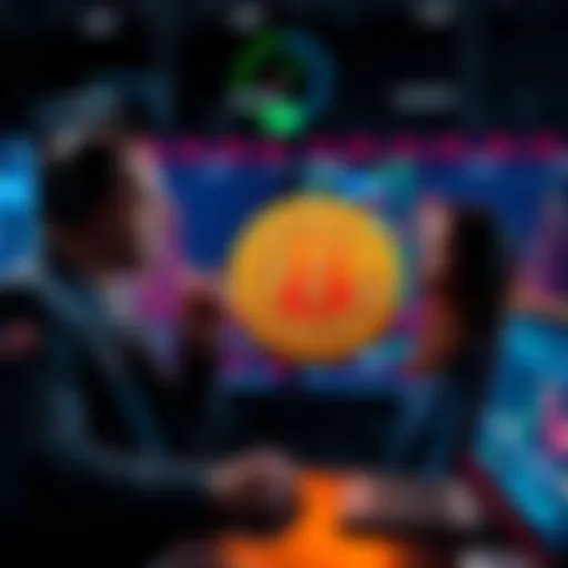 Traders analyzing Bitcoin market trends and liquidation tactics on a digital screen.