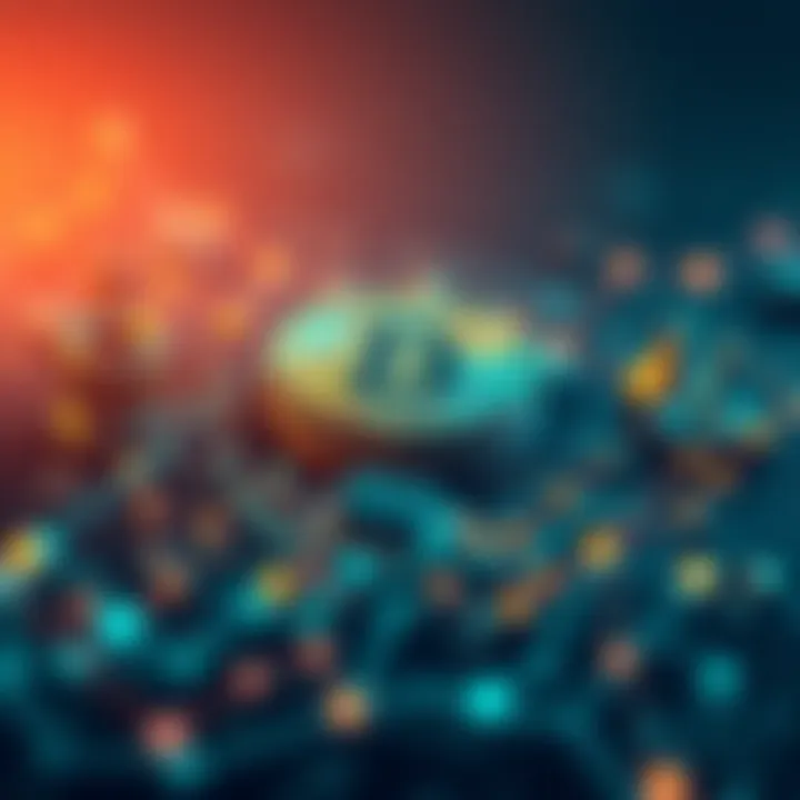 Graphic showing the concept of BTC support in decentralized finance with a focus on application integration and transparency.
