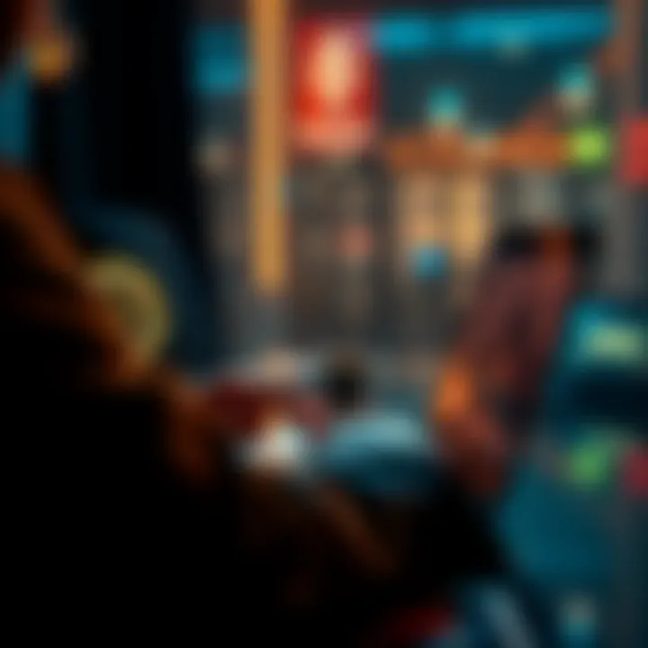 Bitcoin and Monero Exchange A person using a laptop to exchange Bitcoin for Monero on a user-friendly platform without KYC.