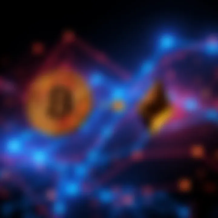 A graphic showing Bitcoin and Monero symbols connected by arrows, representing an exchange without KYC requirements