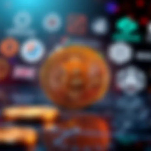 A visual representation of Bitcoin being exchanged for USDT with decentralized exchange logos in the background