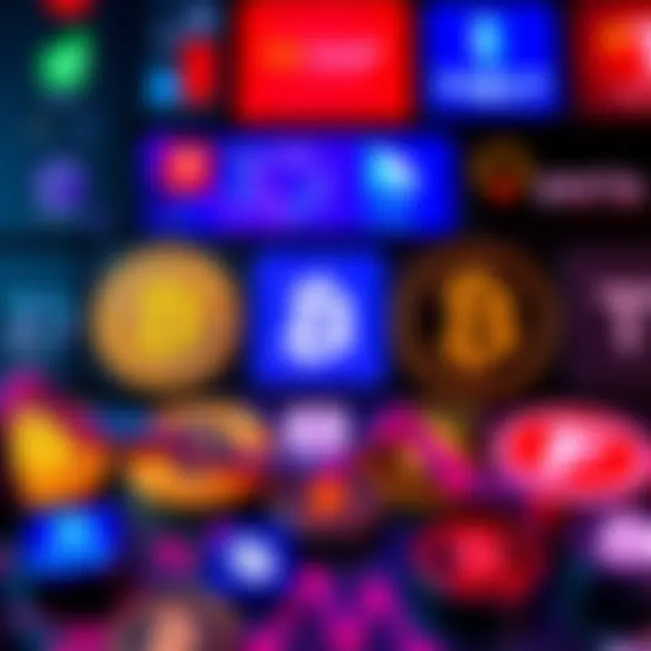 Various crypto exchange platforms showing Bitcoin and Tether logos for swapping