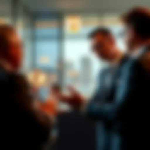 Businessman discussing wealth strategies A businessman sharing his insights on wealth-building strategies in a professional setting