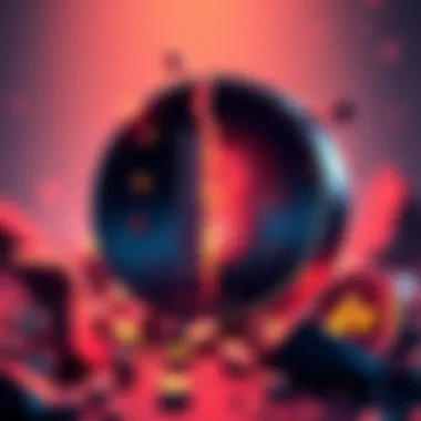 A broken cryptocurrency symbol with a warning sign, representing the failure of Buttcoin