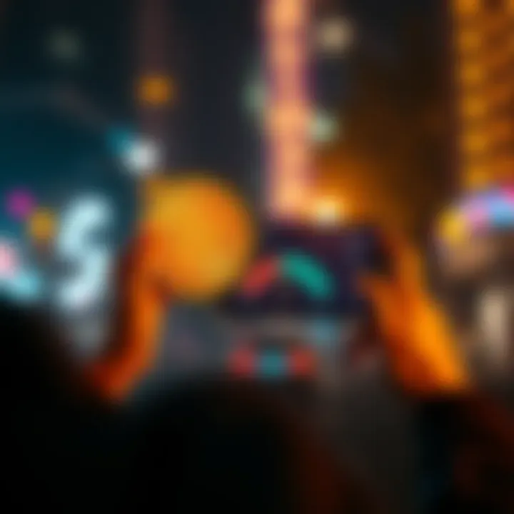 Person using a smartphone to buy fractions of Bitcoin on the Binance app