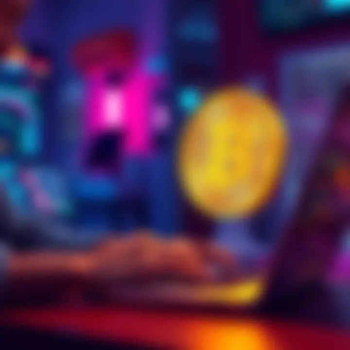 Buying Bitcoin with USDT A person using a laptop to buy Bitcoin with USDT on a cryptocurrency exchange platform without KYC requirements