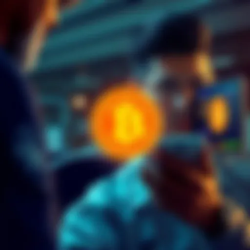 A person looking concerned while checking a digital wallet, with a graphic of a fake XMR token displayed on a screen, symbolizing a transaction issue.