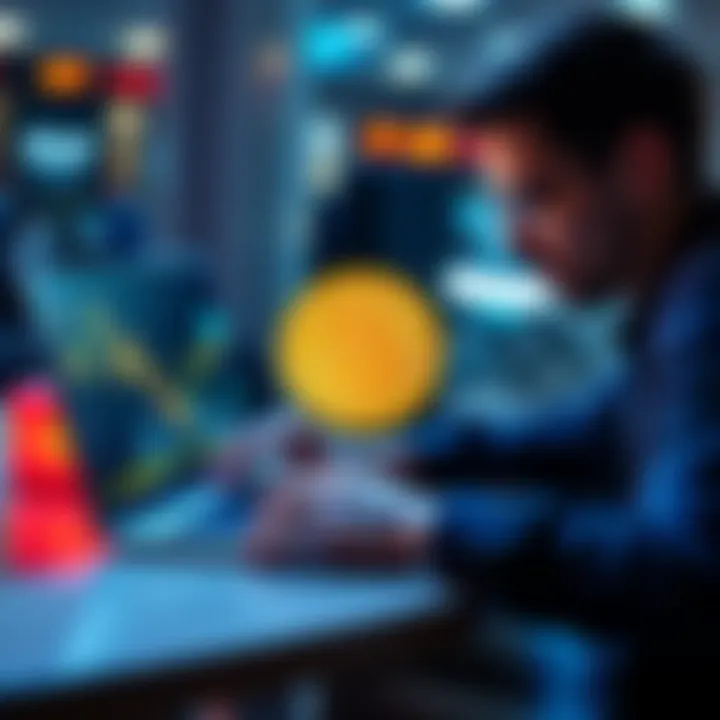 A person using a laptop to buy Bitcoin online with a secure payment method.